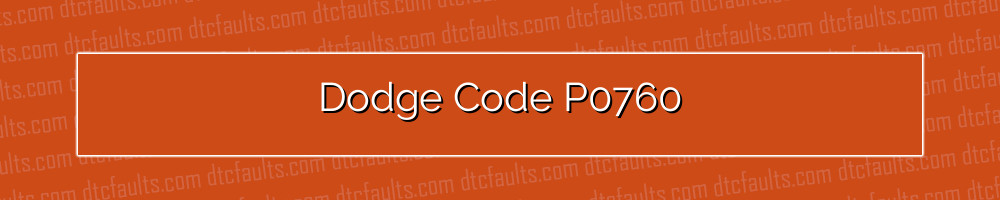 dodge code p0760