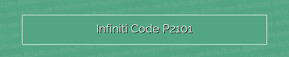infiniti code p2101