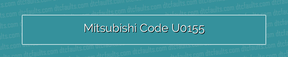 mitsubishi code u0155