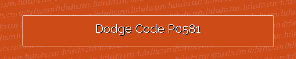 dodge code p0581
