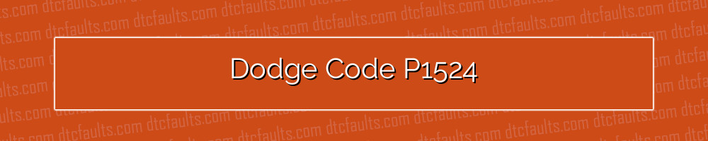 dodge code p1524
