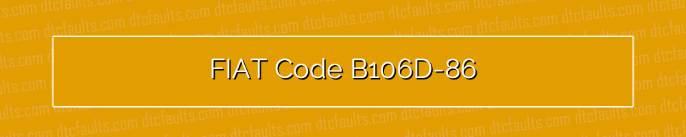fiat code b106d-86