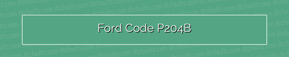 ford code p204b