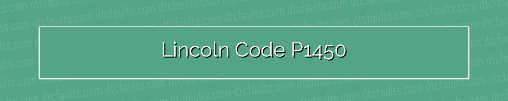 lincoln code p1450