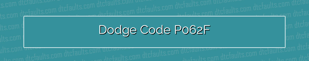 dodge code p062f