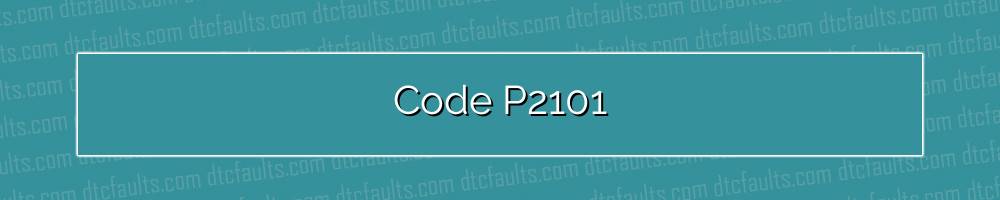 code p2101