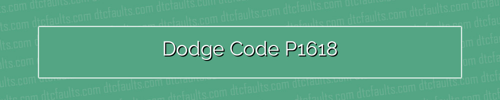 dodge code p1618