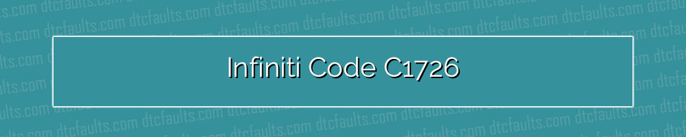 infiniti code c1726