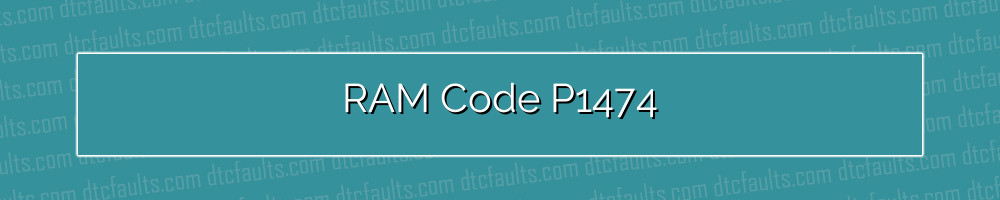 ram code p1474