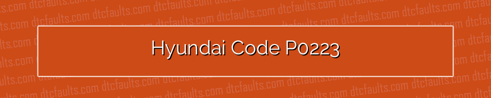 hyundai code p0223