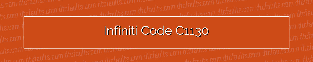infiniti code c1130