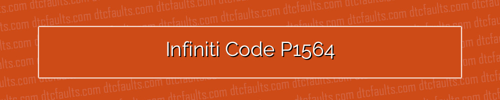 infiniti code p1564