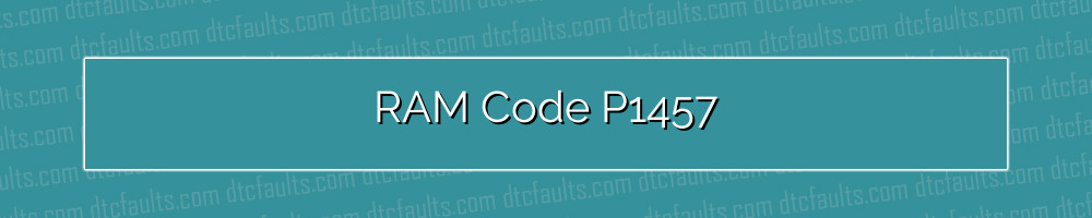 ram code p1457