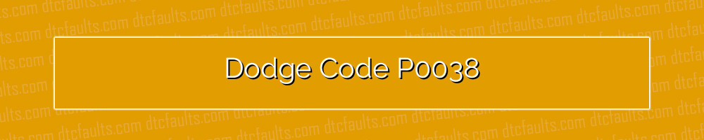 dodge code p0038