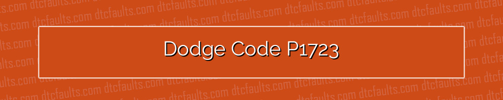 dodge code p1723