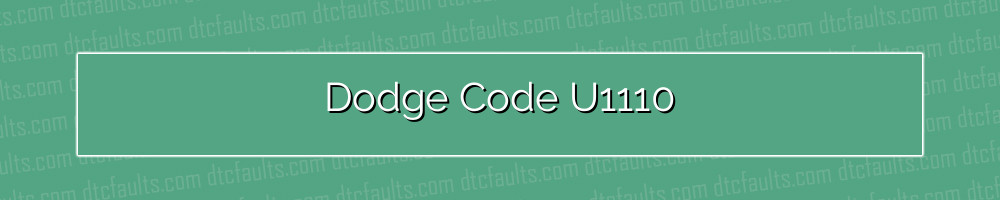 dodge code u1110