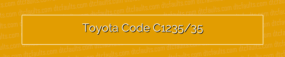 toyota code c1235/35