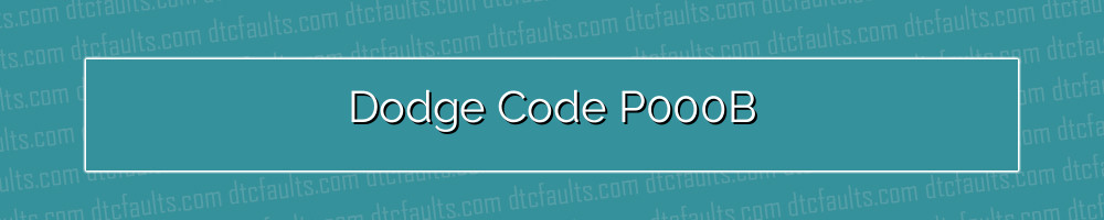 dodge code p000b