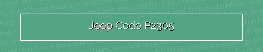 jeep code p2305