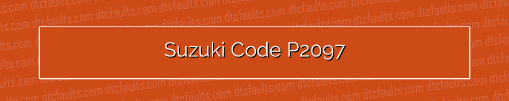 suzuki code p2097