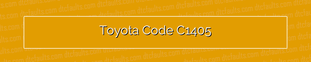 toyota code c1405