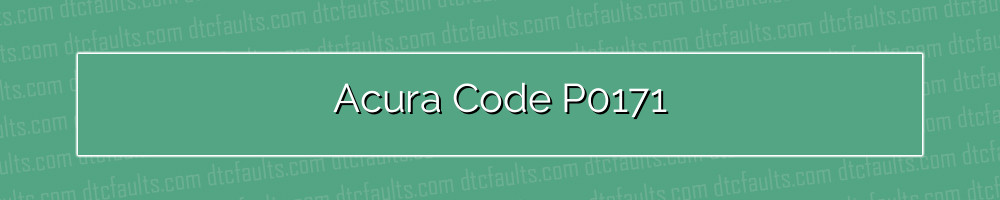 acura code p0171