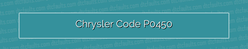 chrysler code p0450