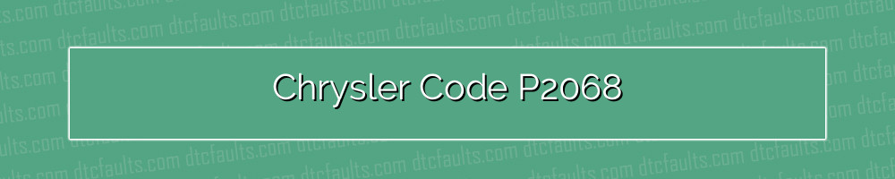 chrysler code p2068