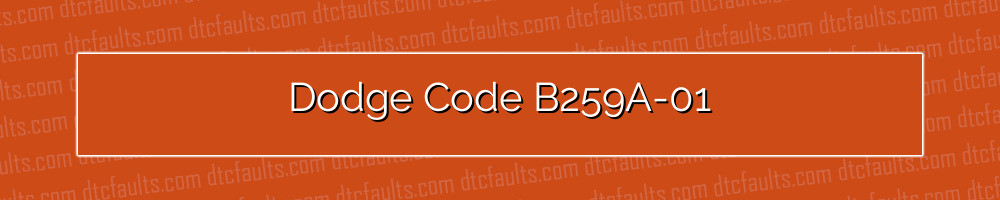 dodge code b259a-01