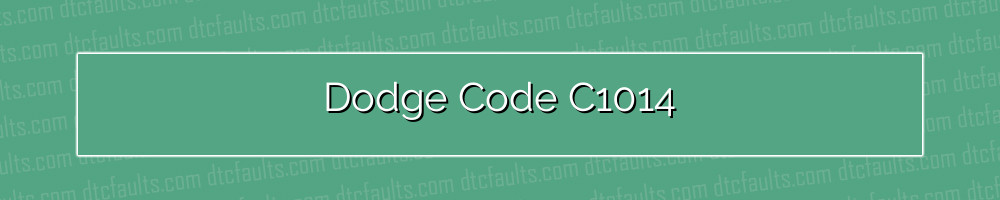 Dodge Code C1014