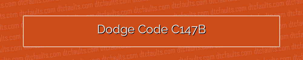 Dodge Code C147B