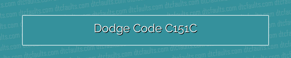 dodge code c151c