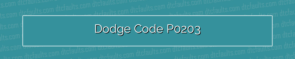 dodge code p0203