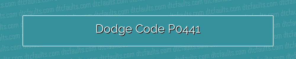 dodge code p0441