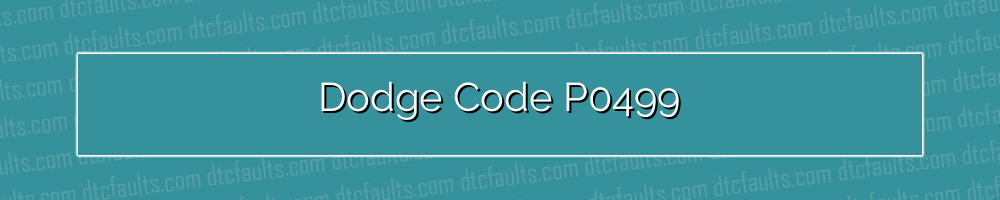 Dodge Code P0499