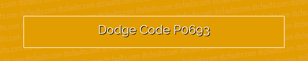 dodge code p0693