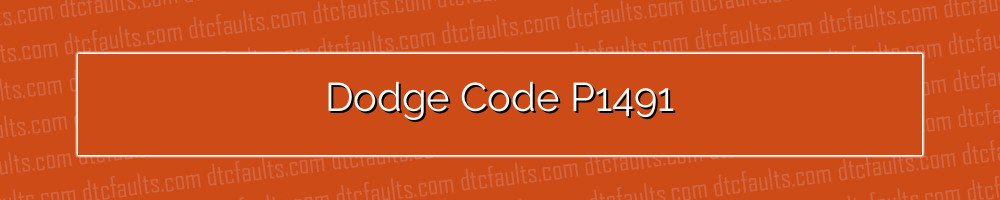 Dodge Code P1491