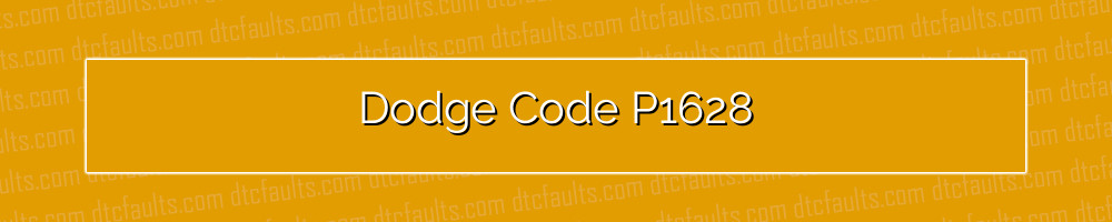 Dodge Code P1628