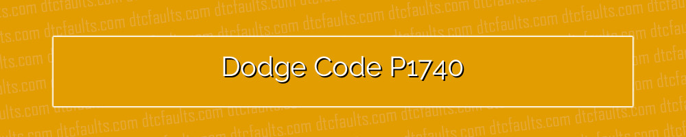 Dodge Code P1740