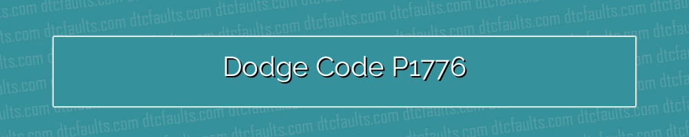 dodge code p1776