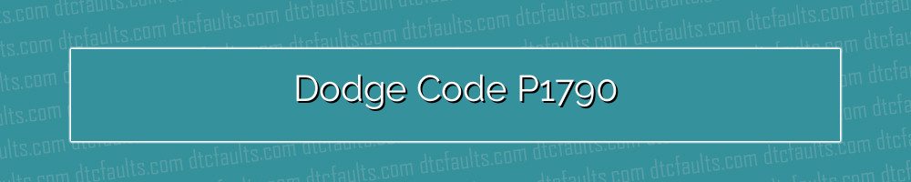 Dodge Code P1790