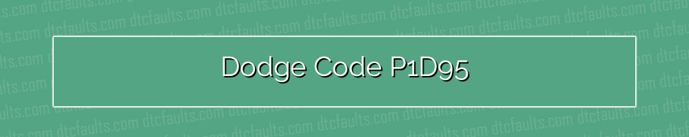 Dodge Code P1D95