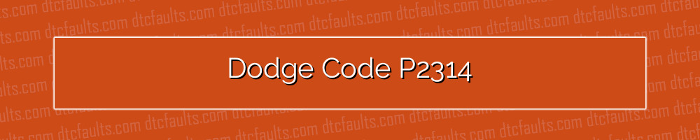 dodge code p2314