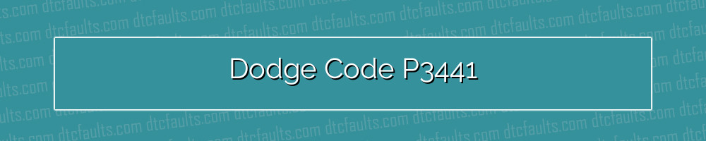 dodge code p3441