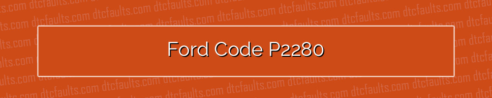 Ford Code P2280