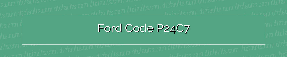 ford code p24c7