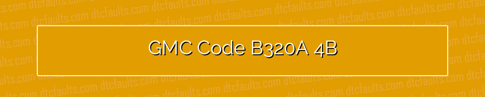 gmc code b320a 4b