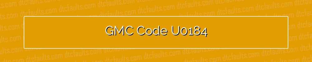 gmc code u0184