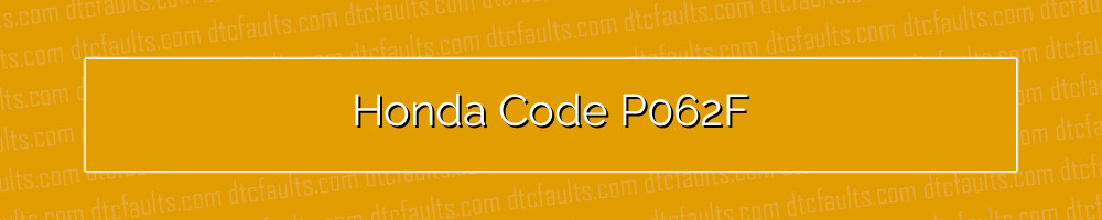 honda code p062f