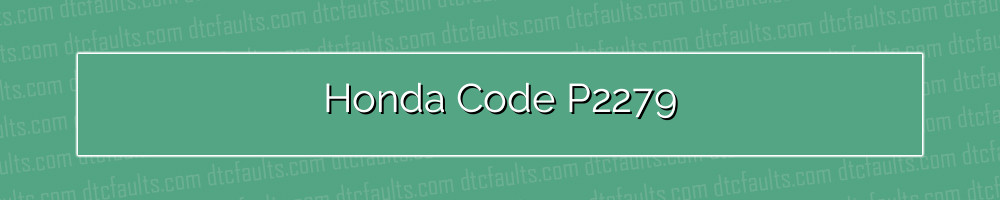 Honda Code P2279